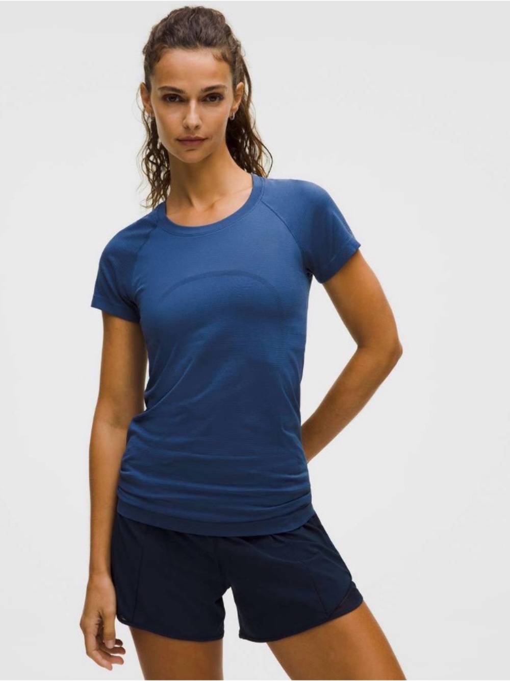 lululemon atheletica Swiftly Tech Hip-Length Blue Twill 6
